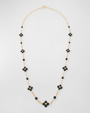 Black Onyx Sequence Necklace