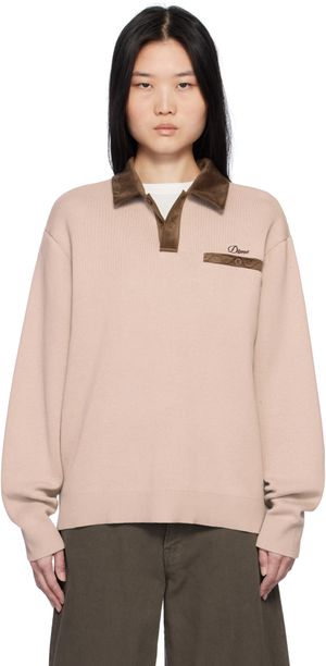 Dime Brown Casino Rugby Polo
