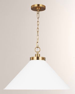 Wellfleet Medium Wide Pendant By Chapman & Myers