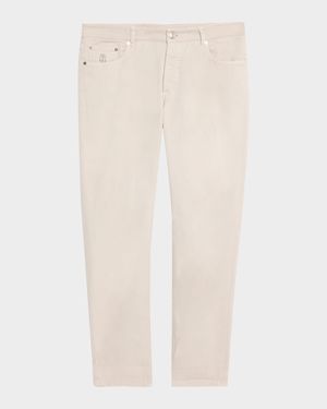 Men's Garment-Dyed Cotton Five-Pocket Pants