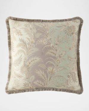 Caladium Pillow with Fringe, 24" Square