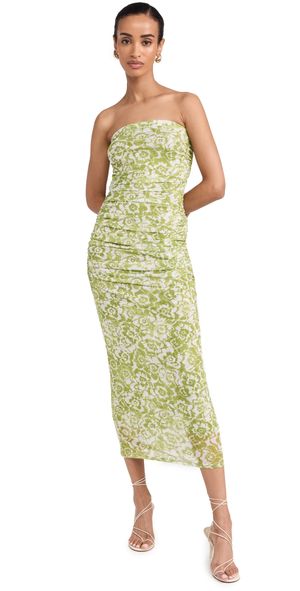 RESA Kristina Mesh Dress In Lotus Lotus XL