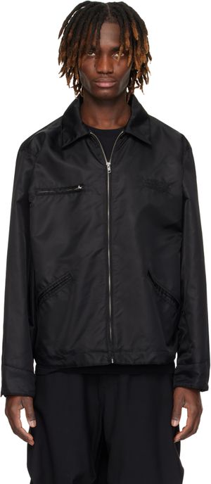 MM6 Maison Margiela Black Taffeta Jacket