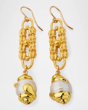 Link Freshwater Pearl Drop Earrings