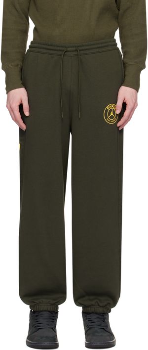 Nike Jordan Green Paris Saint-Germain Edition Sweatpants