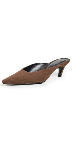Black Suede Studio Logan Pumps 50mm Brown 38