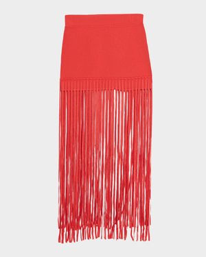 Carlyle Fringe-Trim Mini Skirt