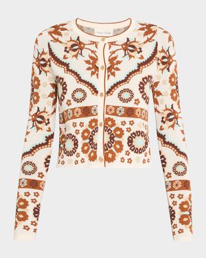 Ila Printed Knit Cardigan