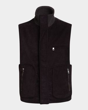 Men's Corduroy Pocket Vest
