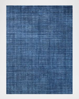 Martelli Modern Hand-Loomed Navy Rug, 8' x 10'