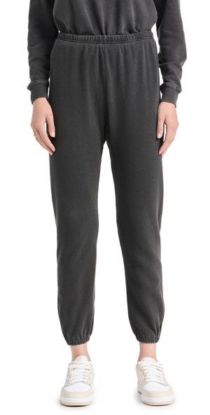 THE GREAT. The Stadium Sweatpants Washed Black 3