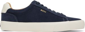 BOSS Navy Suede Sneakers