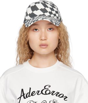 ADER error Blue & White Check Cap