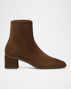Cap-Toe Suede Ankle Boots