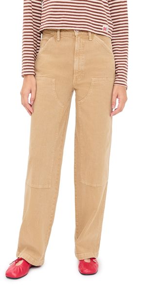 MOTHER Bees Knees Stud Finder Pants Devil Doesn't Care Whole Wheat 33