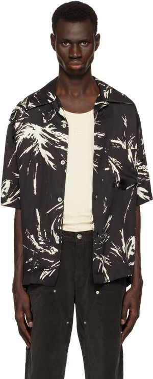Wales Bonner Black Highlife Bowling Shirt