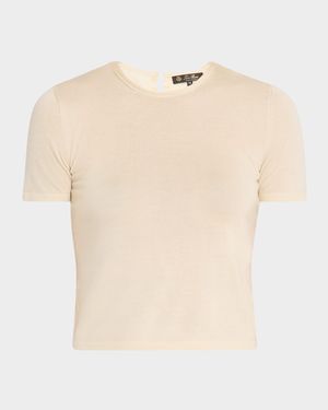 Rimella Cashmere-Silk Crewneck Sweater