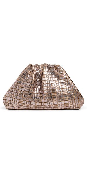 Maria La Rosa Mini Game Laminated Clutch Cipria One Size