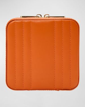 Maria Square Quilted Zip Jewelry Case