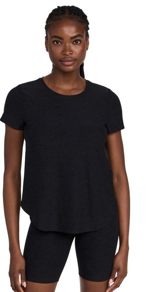 Beyond Yoga On The Down Low Tee Darkest Night XL