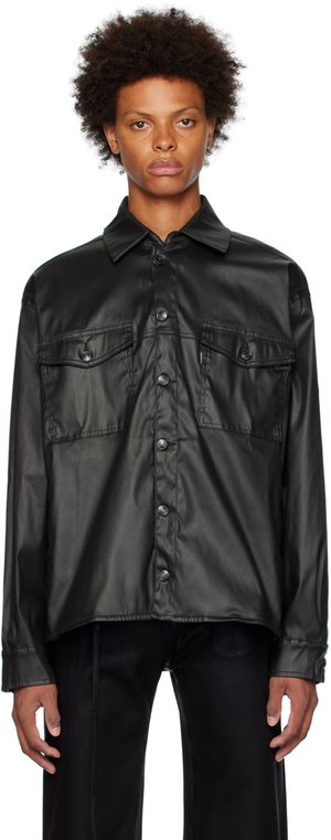 Ottolinger Black Oversized Denim Shirt