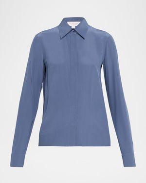 Hansen Button-Down Silk Shirt
