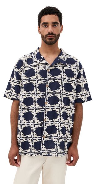 Fanm Mon Poyraz Shirt Navy Cream XL