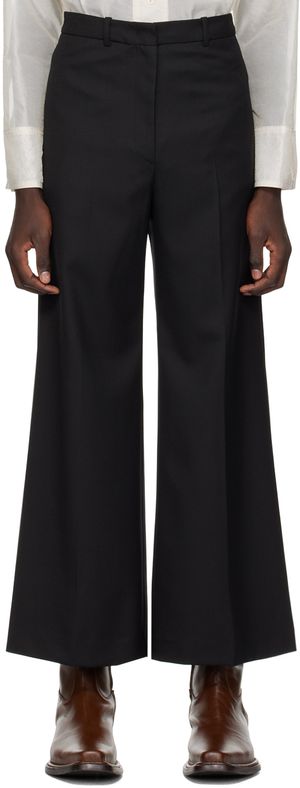 LOW CLASSIC Black Wide Trousers