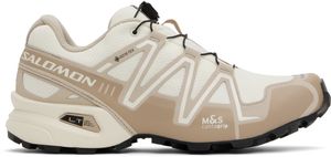 Salomon Beige & Off-White Speedcross 3 GORE-TEX Sneakers