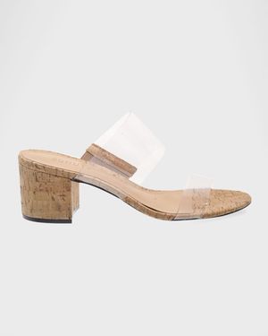 Victorie Vinyl Dual-Band Slide Sandals