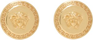Versace Gold Tribute Medusa Stud Earrings