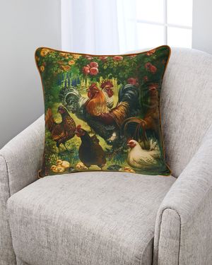 Chatting In The Shade Silk Pillow