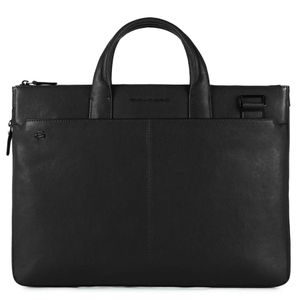Piquadro - Sac d'ordinateur expansible - Taille Unique - Noir