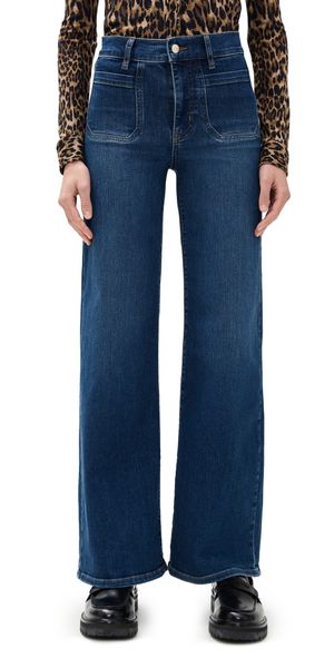 FRAME Le Slim Palazzo Modernist Pocket Jeans Savior 31