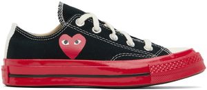 COMME des GARÇONS PLAY Black Converse Edition Chuck 70 Sneakers