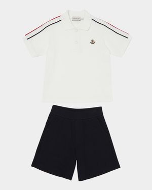 Boy's Polo Shirt W/ Shorts Set, Size 4-6