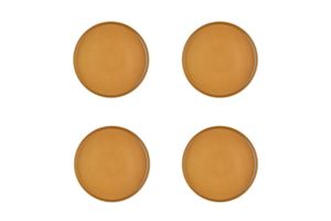 Bjorn - Assiette en grès - 4 pièces - Taille Unique - Jaune