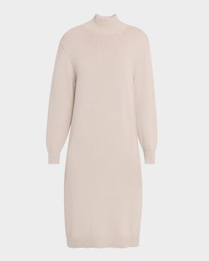 Cashmere Mock-Neck Sweater Dress