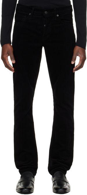 TOM FORD Black 12 Waves Cord Slim Fit Jeans