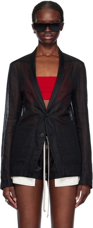 Rick Owens Black Lido Blazer