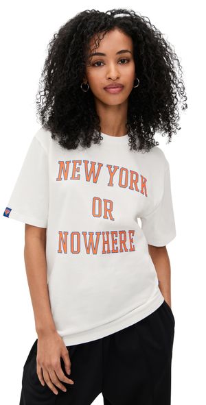 New York or Nowhere Knicks Classic Tee Off White S