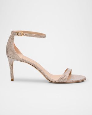 Nudist II Metallic Ankle-Strap Sandals