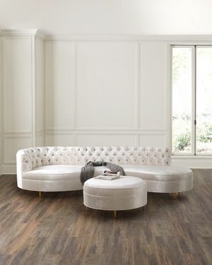 Terra Sofa and Round Ottoman