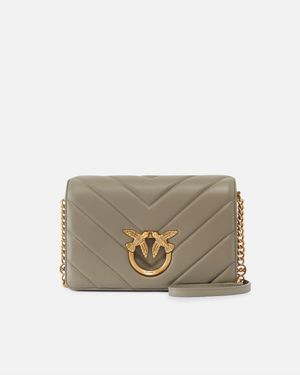 Pinko - Classic love bag click big - Taille Unique - Marron