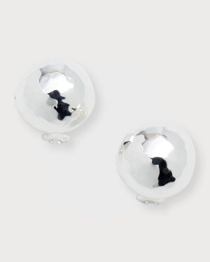 Pinball Stud Earrings in Sterling Silver