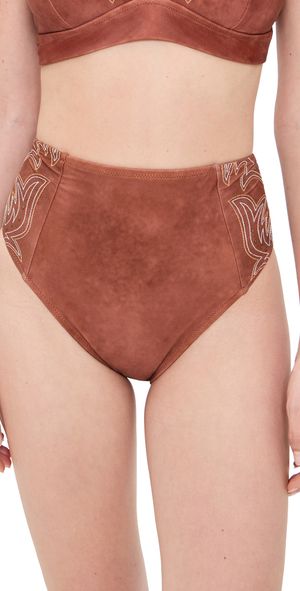 L'AGENCE Vanessa Bolero High Waisted Bottoms Bronze XS