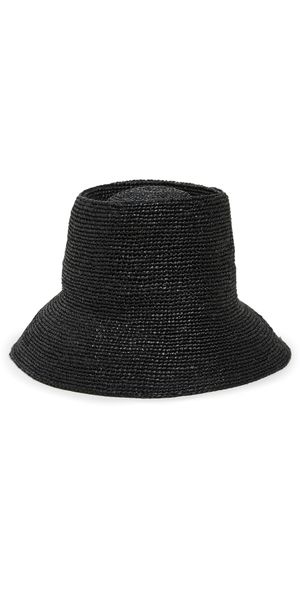 Janessa Leone Felix Straw Hat Black S