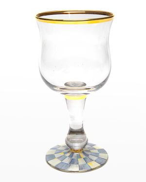 Sterling Check Wine Glass