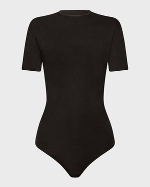 Aurora Pure Cut String Short-Sleeve Bodysuit