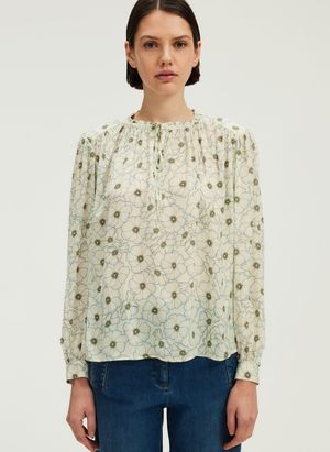 Pablo - Blouse ample col rond - Taille 3 - Bleu